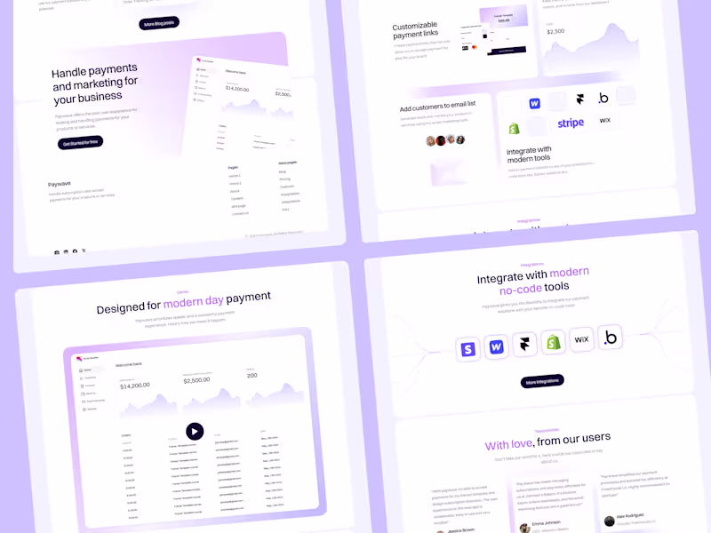 Cover image for Paywave - Saas/Fintech Website