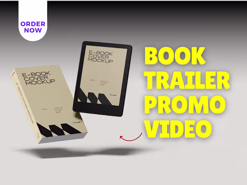 Cover image for You'll get a Book promo video, e-book trailer or kindle promo