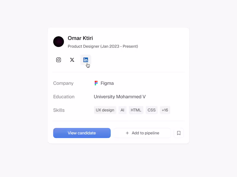 Cover image for Profile details modal