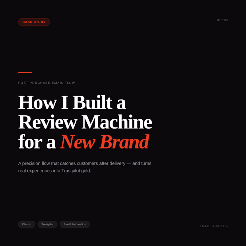 Cover image for Automated Post-Purchase Review Flow: Klaviyo + Trustpilot
