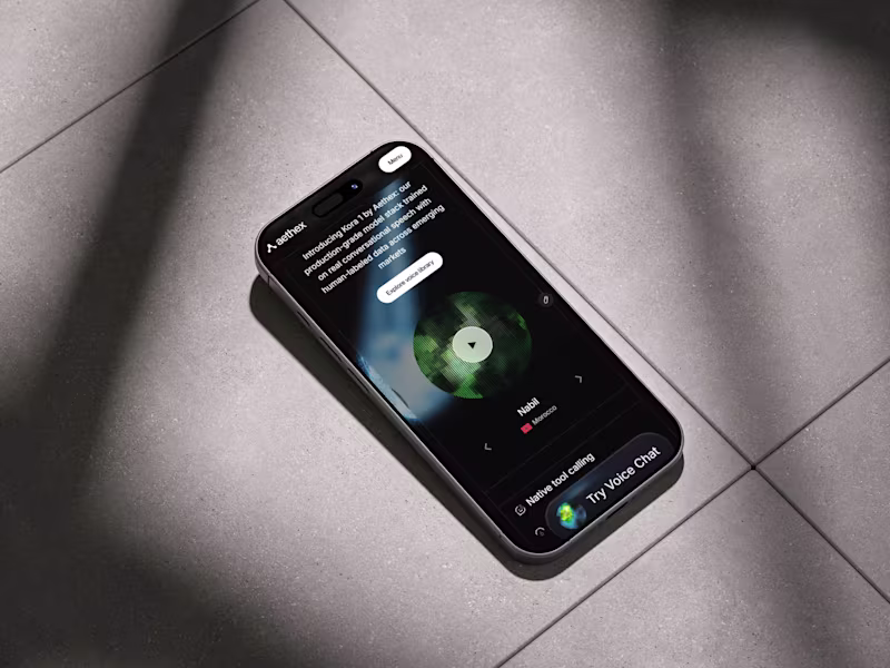 Cover image for aethex: Art Direction and Website for an AI Voice-Agent Platform