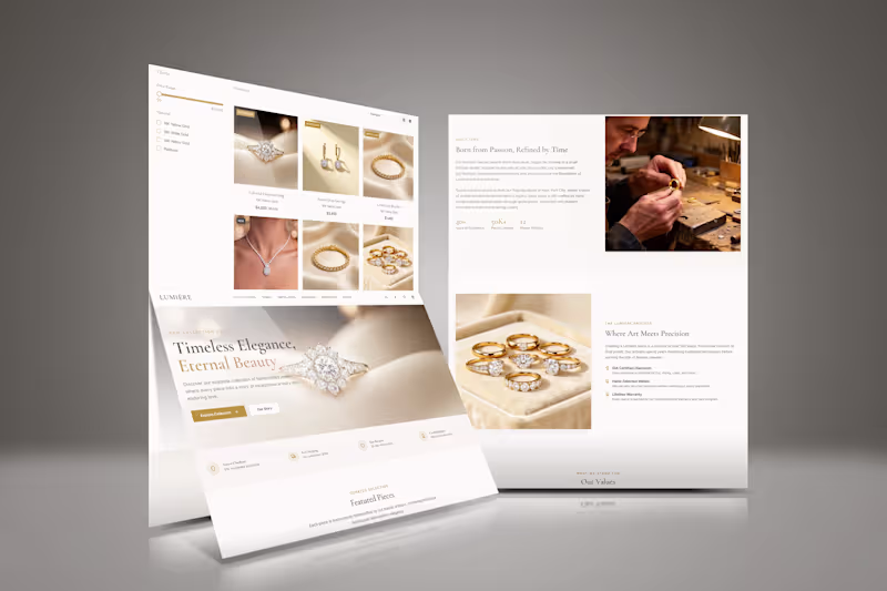 Cover image for I will create a conversion focused Shopify jewelry website