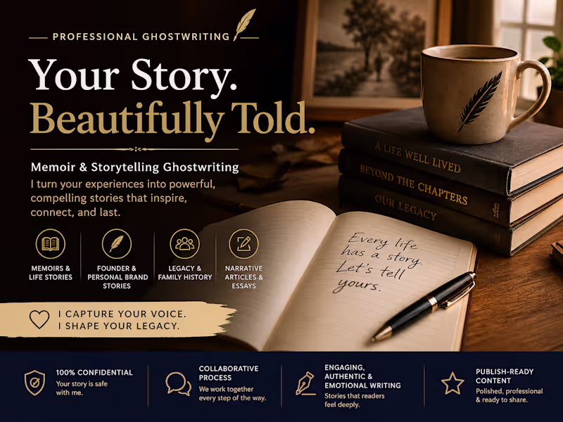 Cover image for Professional Ghostwriting for Books, Articles & Personal Brands