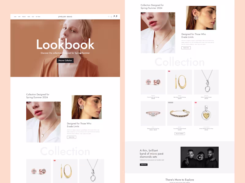 Cover image for Jewellery E-commerce Website Design