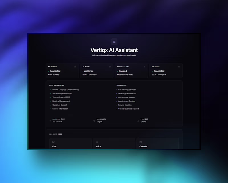 Cover image for Voice Agent is an AI