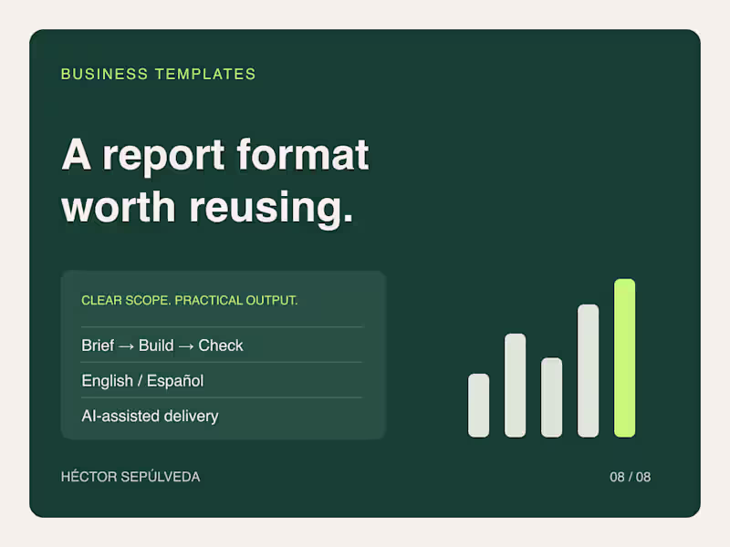 Cover image for Reusable Business Report & Presentation Templates