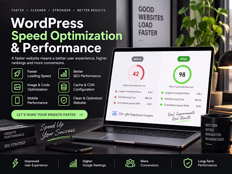 Cover image for WordPress Speed Optimization & Performance