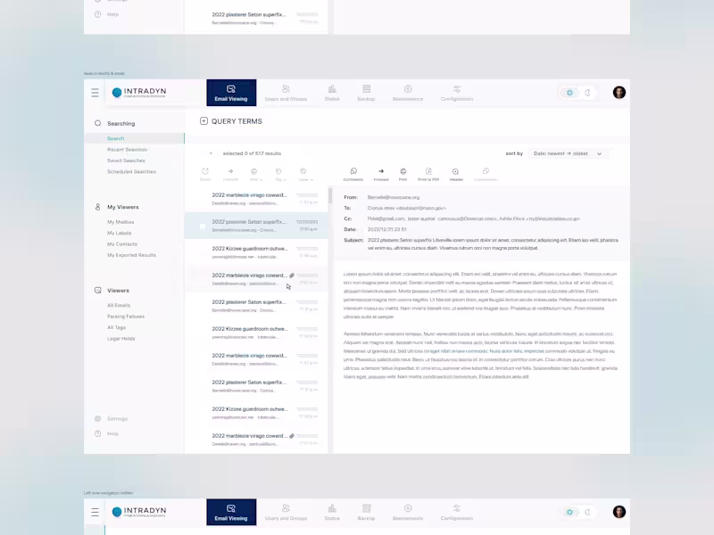 Cover image for SaaS Web application - email archiving solution