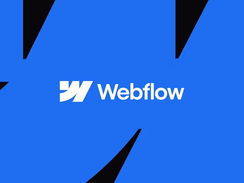 Cover image for Webflow Development – Creating Elegant, Optimized Web Projects