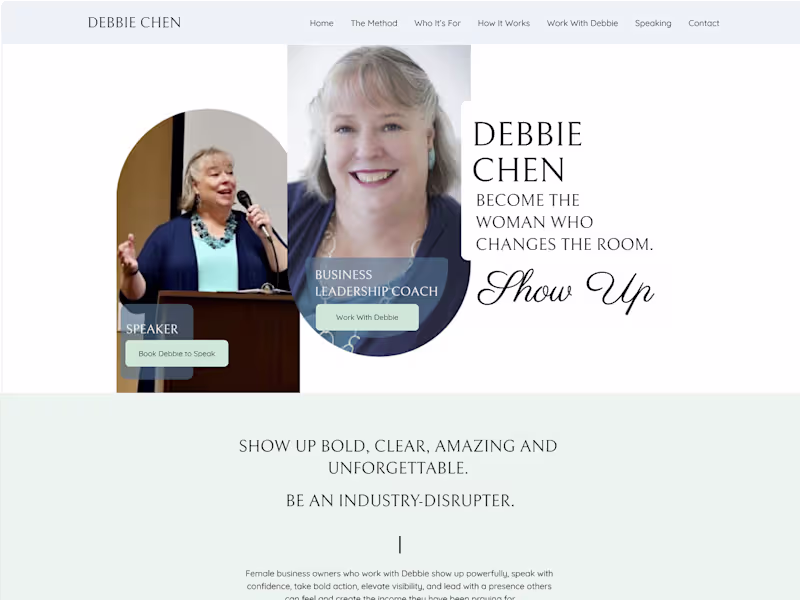 Cover image for A leadership coach and speaker