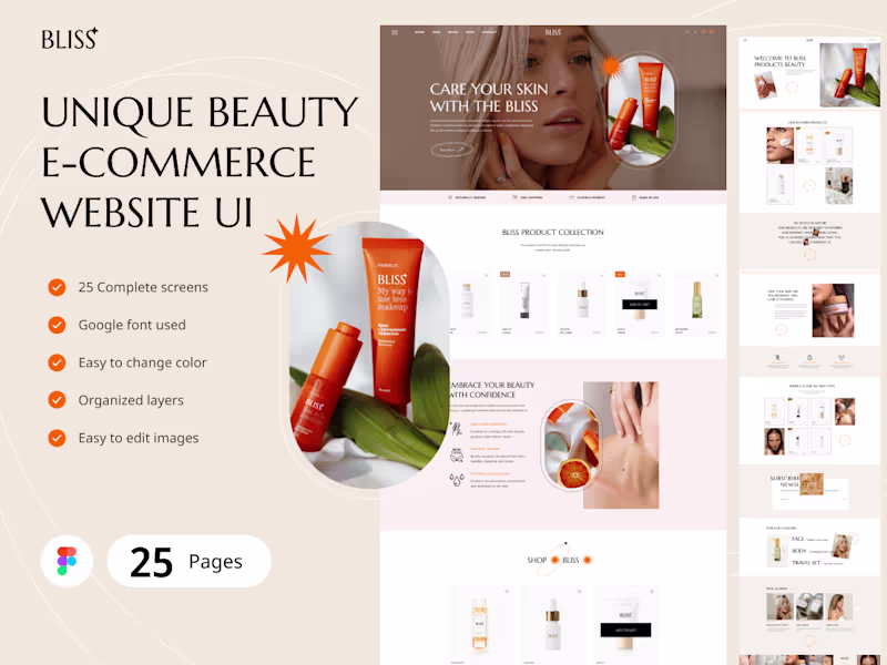 Cover image for Bliss - Beauty E-Commerce Website