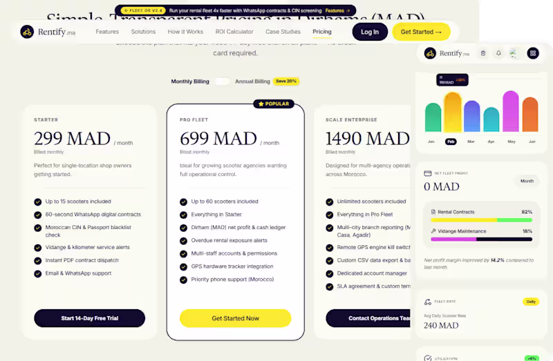 Cover image for Rentify.ma | Fleet Rental SaaS Platform
