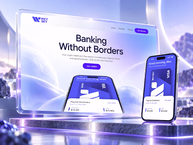 Cover image for Banking App Landing Page - Concept