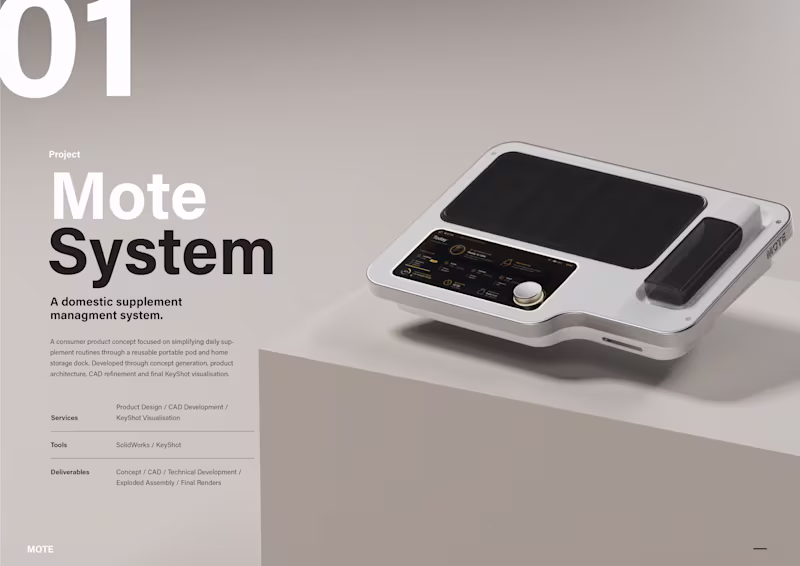 Cover image for MOTE is a domestic supplement