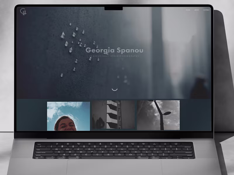 Cover image for Photography Portfolio Website for Georgia Spanou