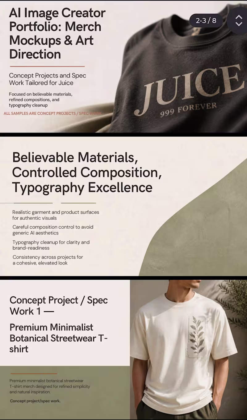 Cover image for Concept Deck: Merch Mockups & Art Direction