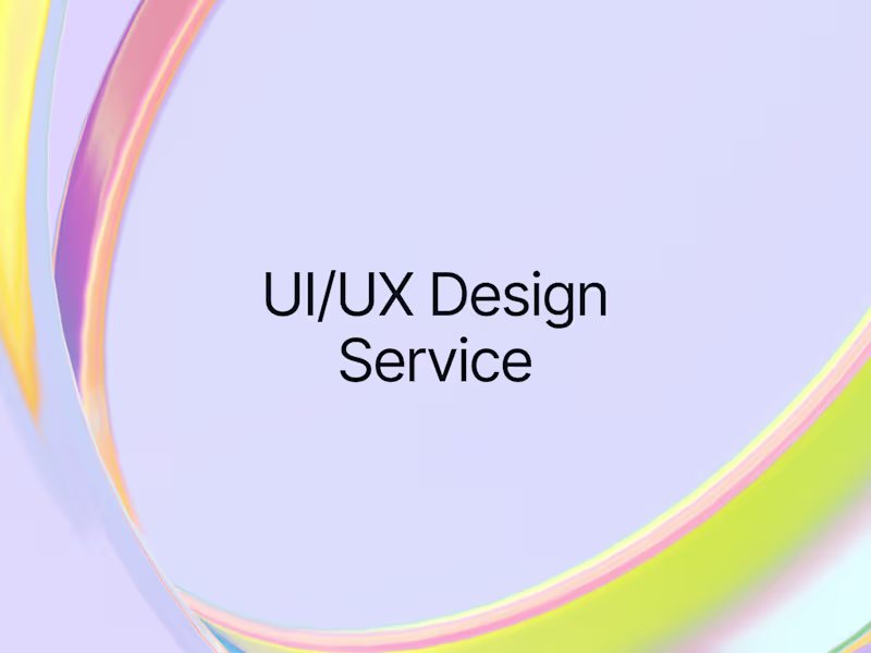 Cover image for I can create  UI/UX Design for your project