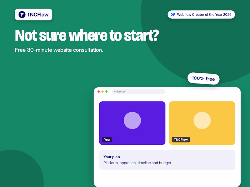 Cover image for Free 30-Minute Website Consultation: Not Sure Where to Start?