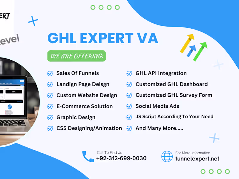 Cover image for GoHighLevel Funnels, Automation & Integrations Expert