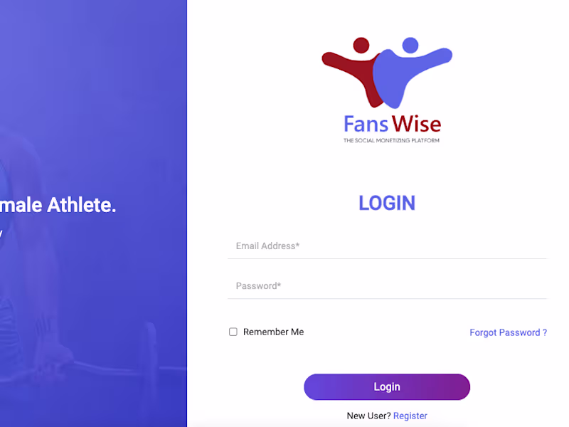 Cover image for  a social monetization platform tailored for female athletes