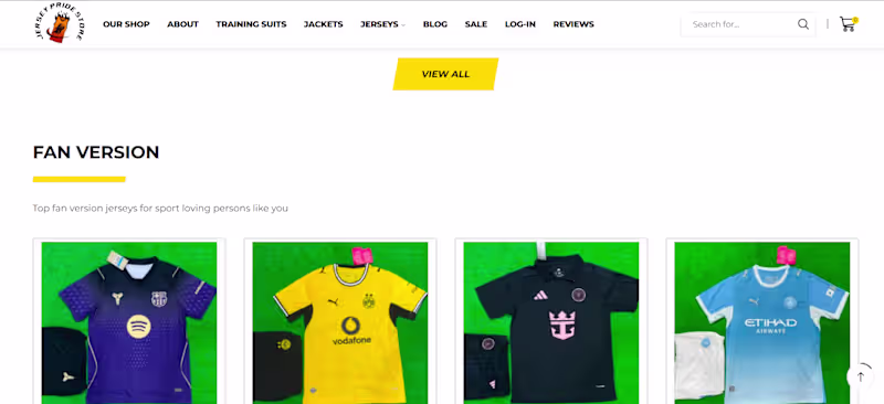 Cover image for An Ecommerce Platform where football