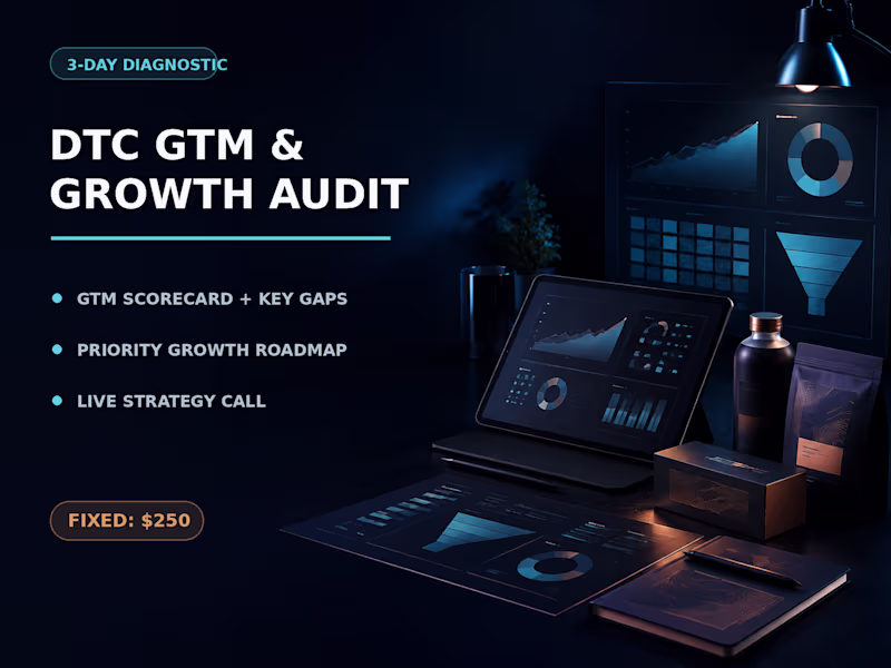 Cover image for DTC GTM & Growth Audit with Strategy Call