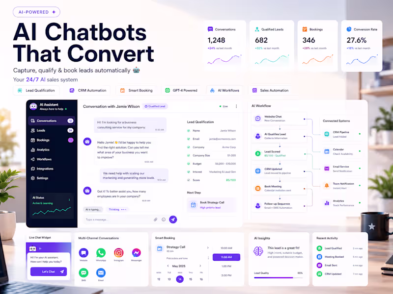 Cover image for AI Chatbot + Lead Qualification System  🤖