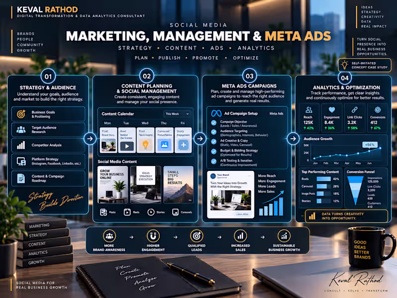 Cover image for Social Media Marketing, Management & Meta Ads