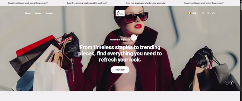 Cover image for Clothing & Apparel eCommerce Store
Designed