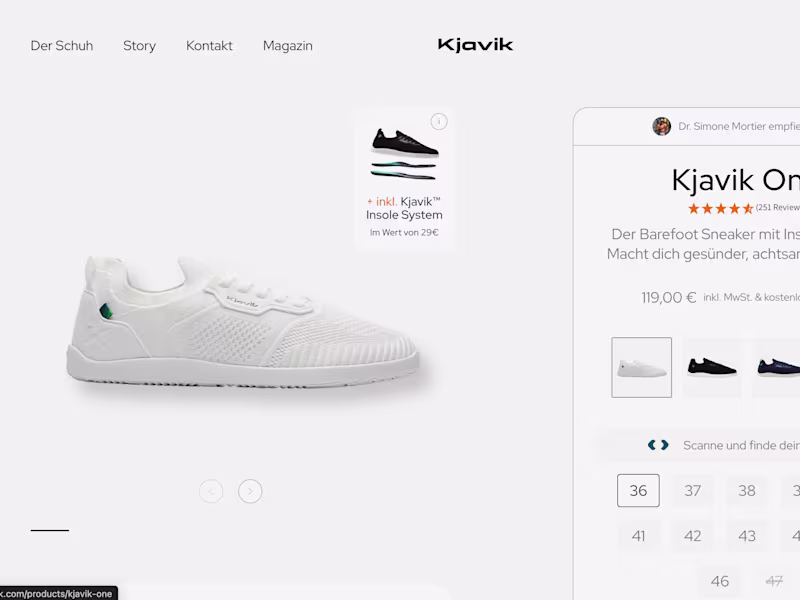 Cover image for Shoe Shopify store for Kjavik