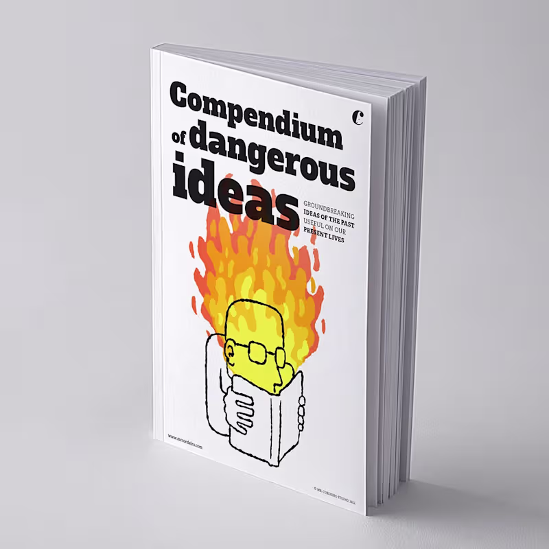 Cover image for COMPENDIUM OF DANGEROUS IDEAS
Illustration for