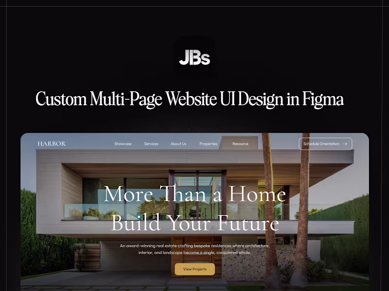 Cover image for Custom Multi-Page Website UI Design in Figma (Developer-Ready)