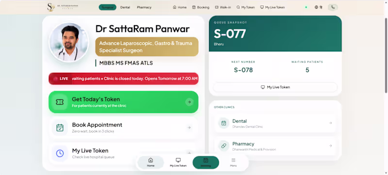 Cover image for  Offline-First Healthcare PWA (Clinic