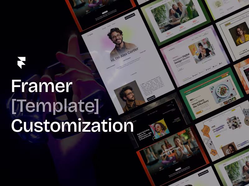 Cover image for Framer Template Customization 