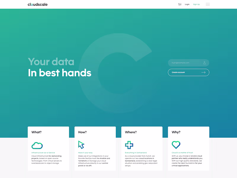 Cover image for Cloudscale – Corporate Website