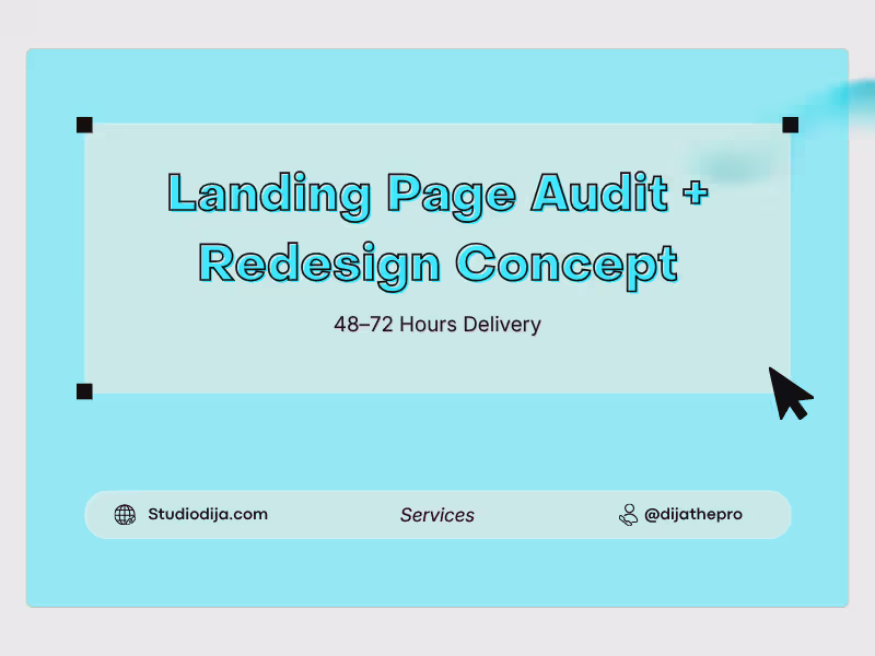 Cover image for Landing Page Audit + Redesign Concept