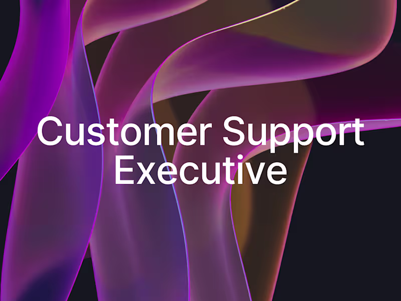 Cover image for Customer Support Executive