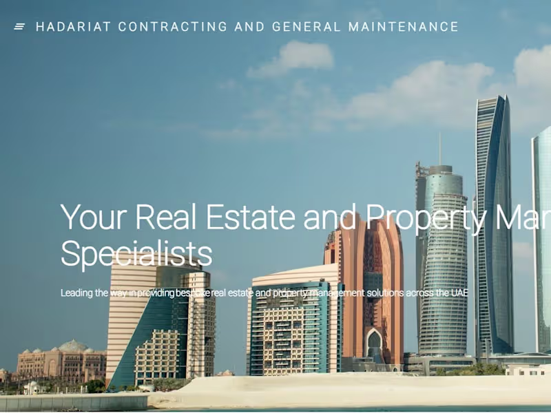 Cover image for Hadariat Construction Portfolio 