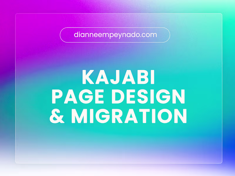 Cover image for Kajabi Landing Page Redesign & Migration