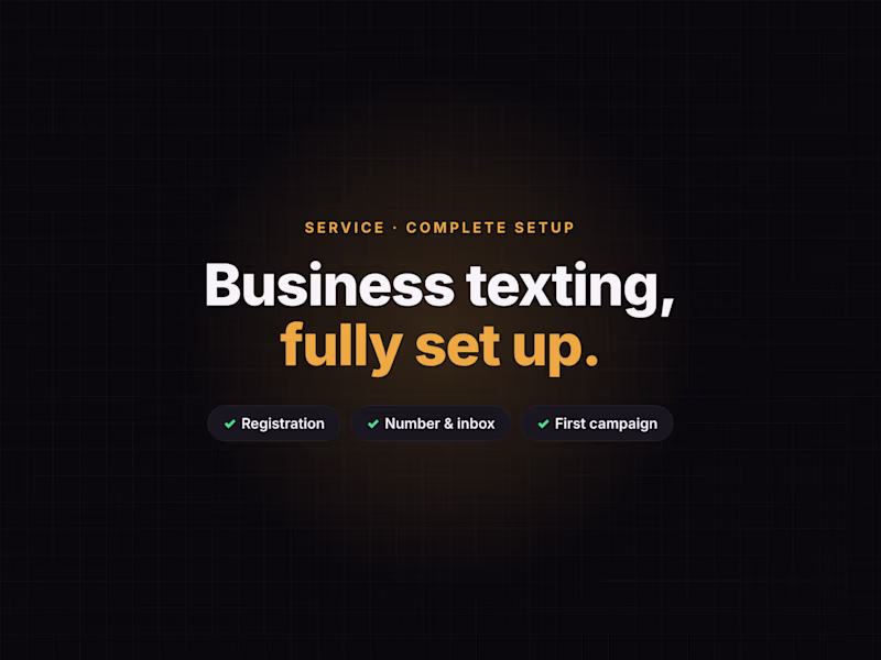 Cover image for Complete Business Texting Setup