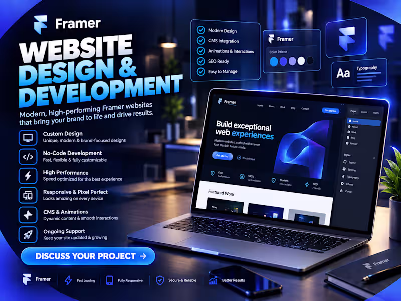 Cover image for Framer Website Design & Development