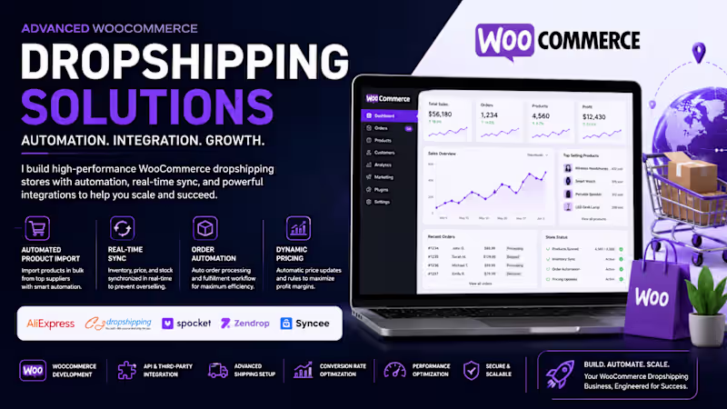 Cover image for WooCommerce Dropshipping Infrastructure Engineering |