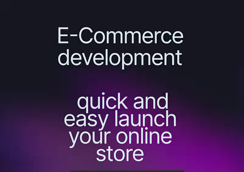 Cover image for E-Commerce Websites with Seamless Payment & Delivery Integration