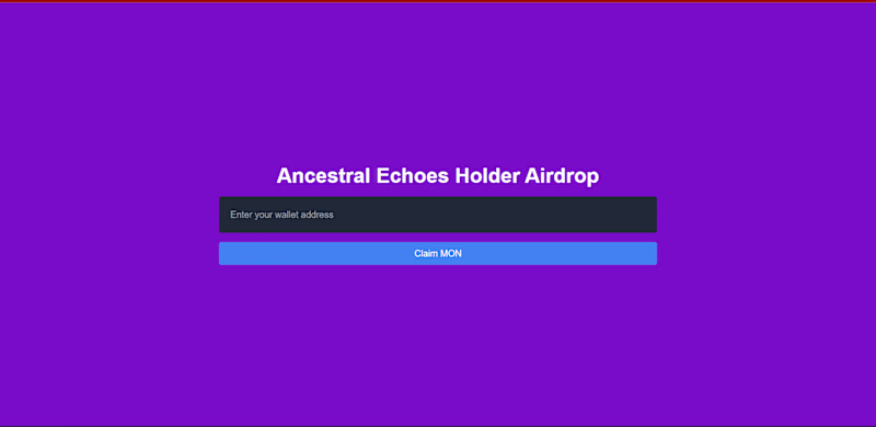 Cover image for ANCESTRAL ECHOES HOLDER AIRDROP