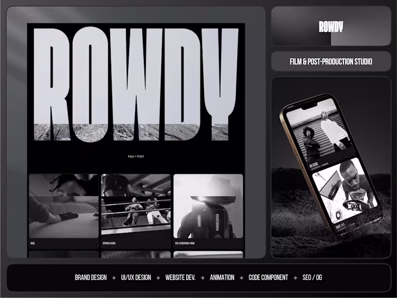 Cover image for Film Studio | Web Design + Motion Design