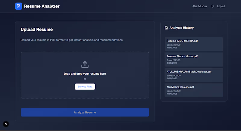 Cover image for AI Resume Analyzer is a