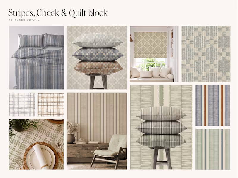Cover image for A textured stripe, plaid, and