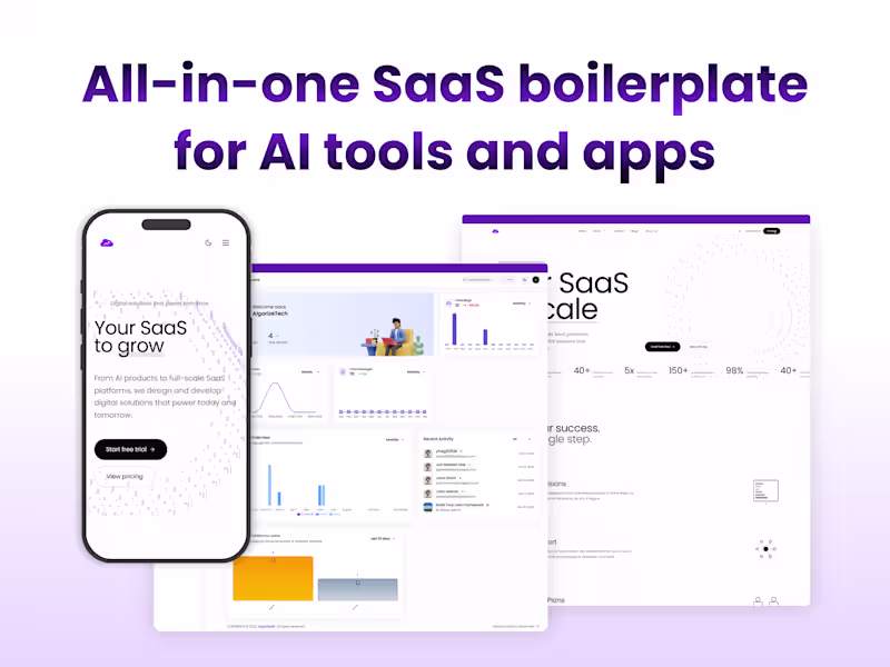 Cover image for SaaStacKit - All-in-One SaaS Boilerplate for AI Tools & Web App