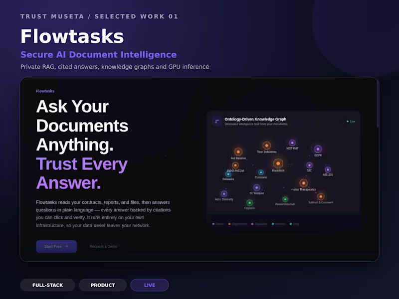 Cover image for Flowtasks - AI-Powered Document Intelligence Engine