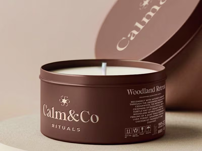 Cover image for Calm & Co Candle and Aromatherapy Brand Identity Design Concept